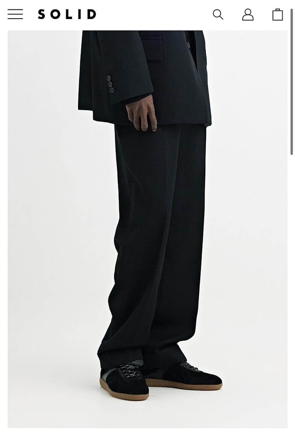 36) 솔리드옴므 26ss 밴딩 와이드팬드  상품이미지8