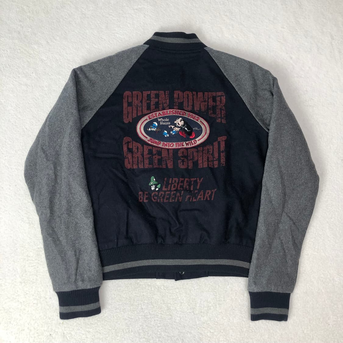 홀하우스 스머프 바시티 자켓 상품이미지2