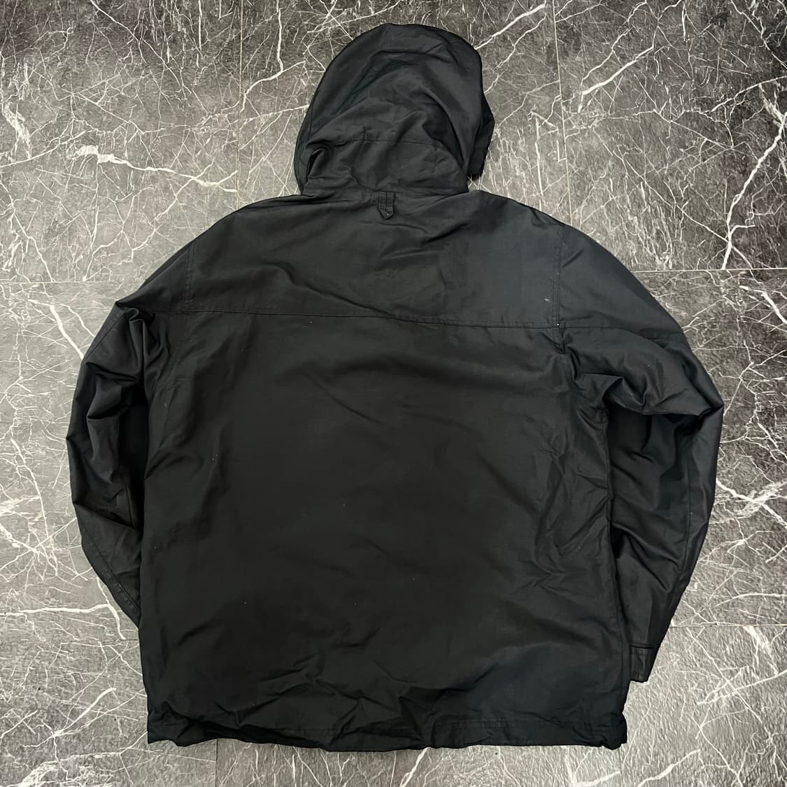 노스페이스 블랙 사이드로고 투웨이 후드 바람막이 자켓 상품이미지4