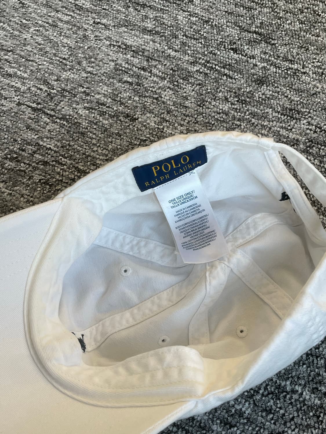 폴로 랄프로렌 화이트 볼캡 상품이미지2