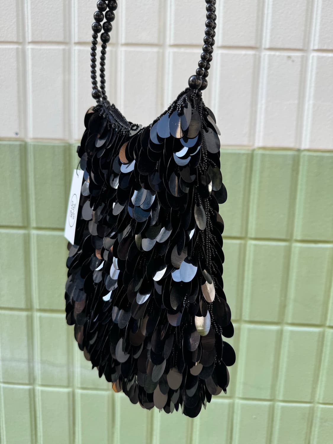 Black Sequin Beaded Mini Bag 비즈백 상품이미지2