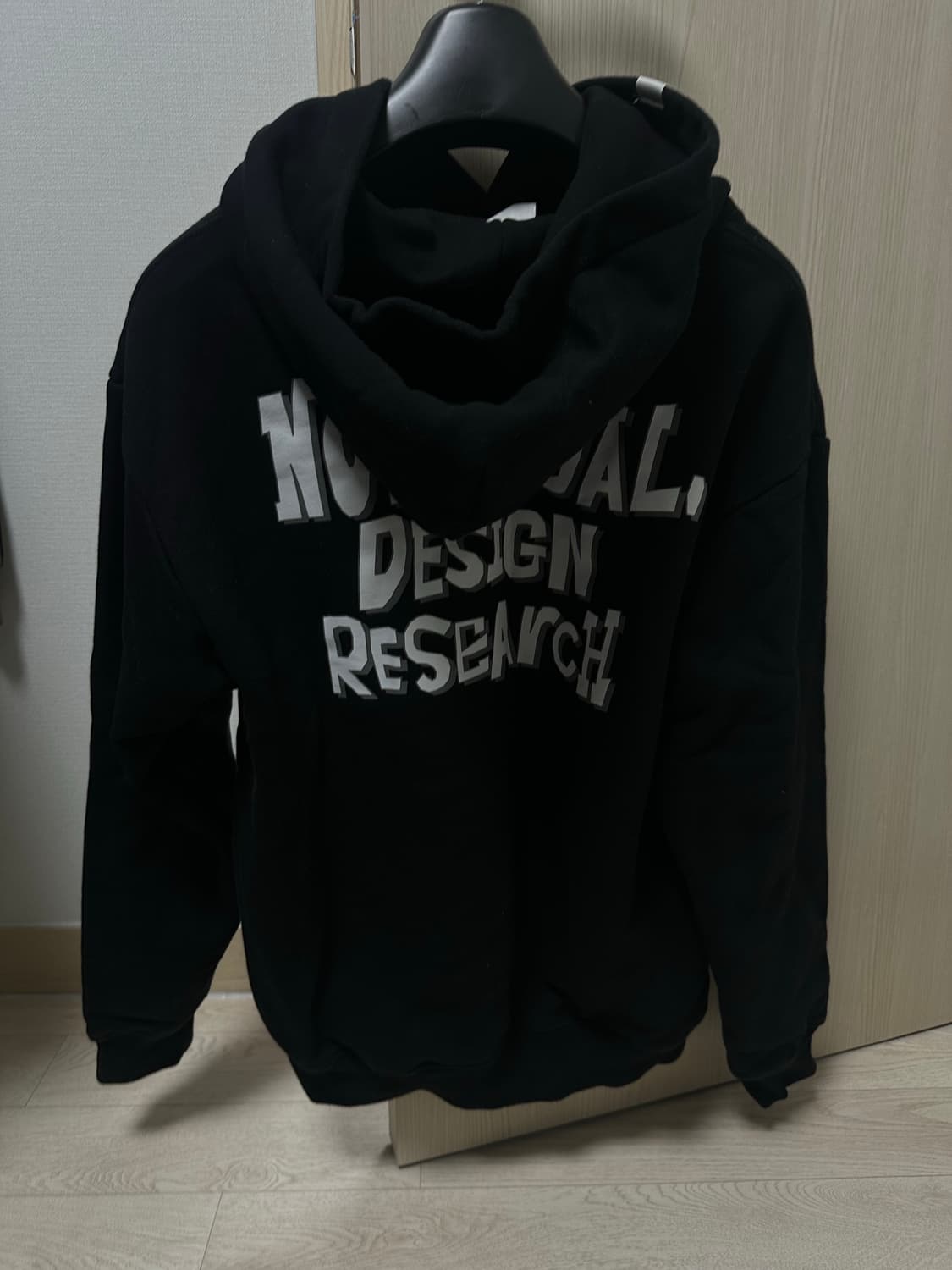 노매뉴얼 후드티 블랙 S  상품이미지3