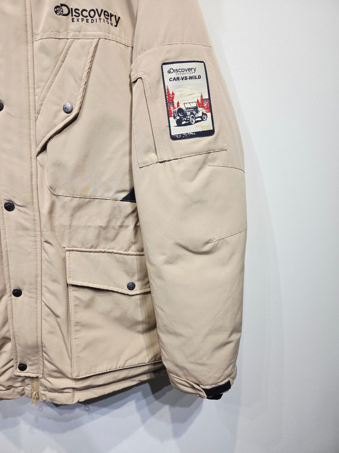 디스커버리 익스페디션 베이지 야상 다운 자켓 상품이미지5