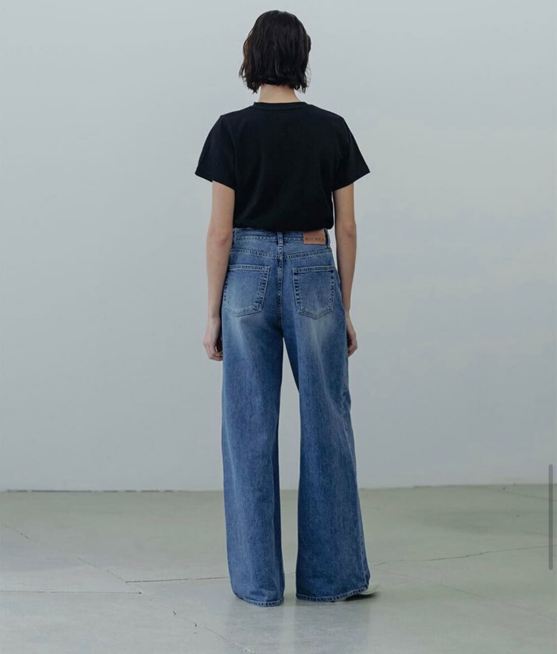 새)블루브릭 String wide denim (middle blue) 상품이미지2