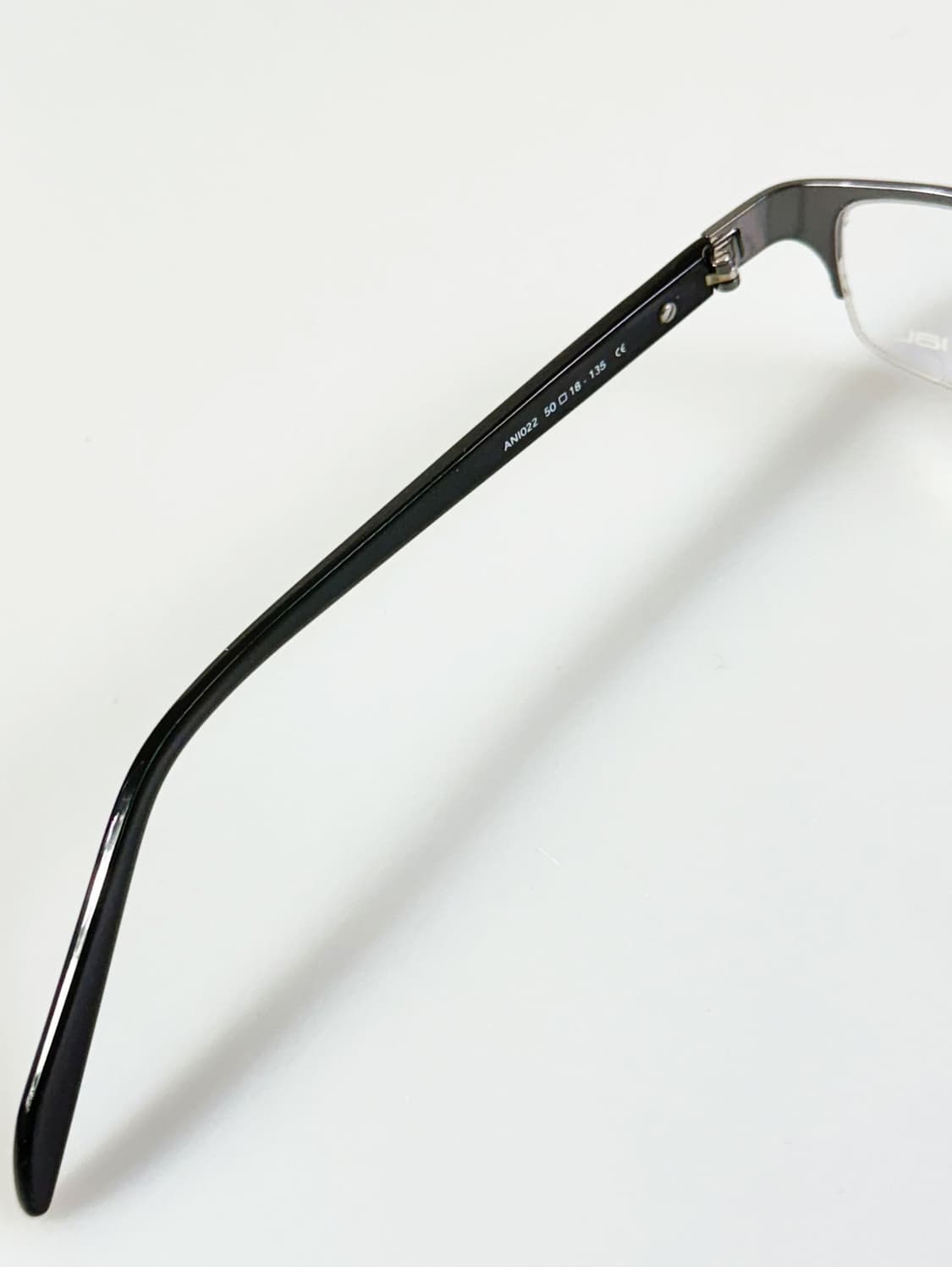 ANIWAY 다크실버 메탈릭 반무테 스퀘어 빈티지 안경 상품이미지7