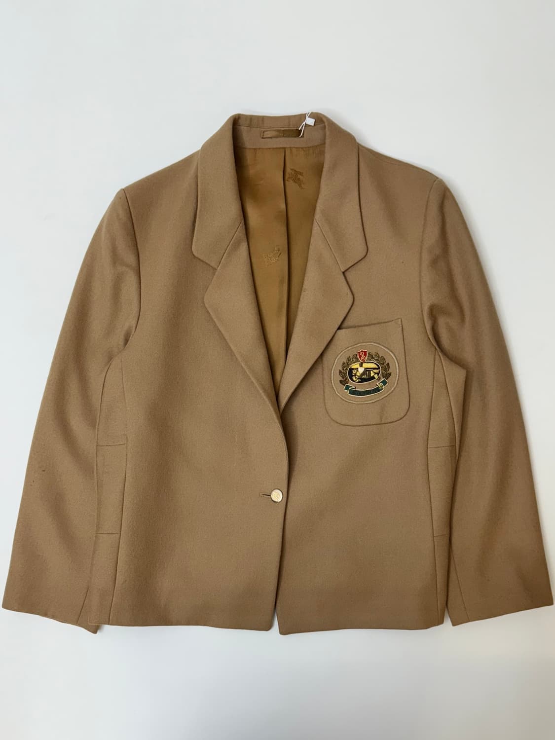 Burberry 버버리 크레스트 자수 1B 금장 울 블레이저 상품이미지2