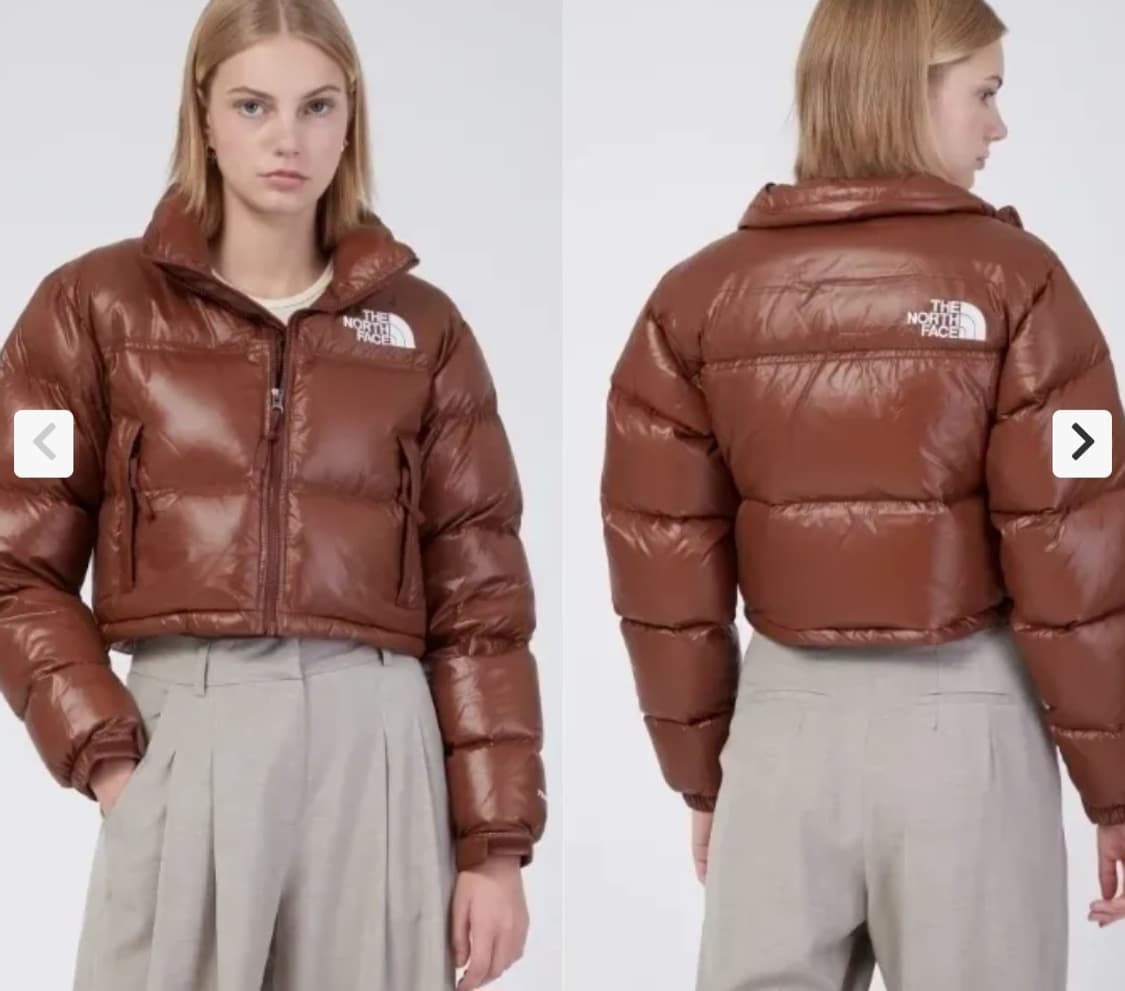 노스페이스 700 브라운 숏패딩 상품이미지4