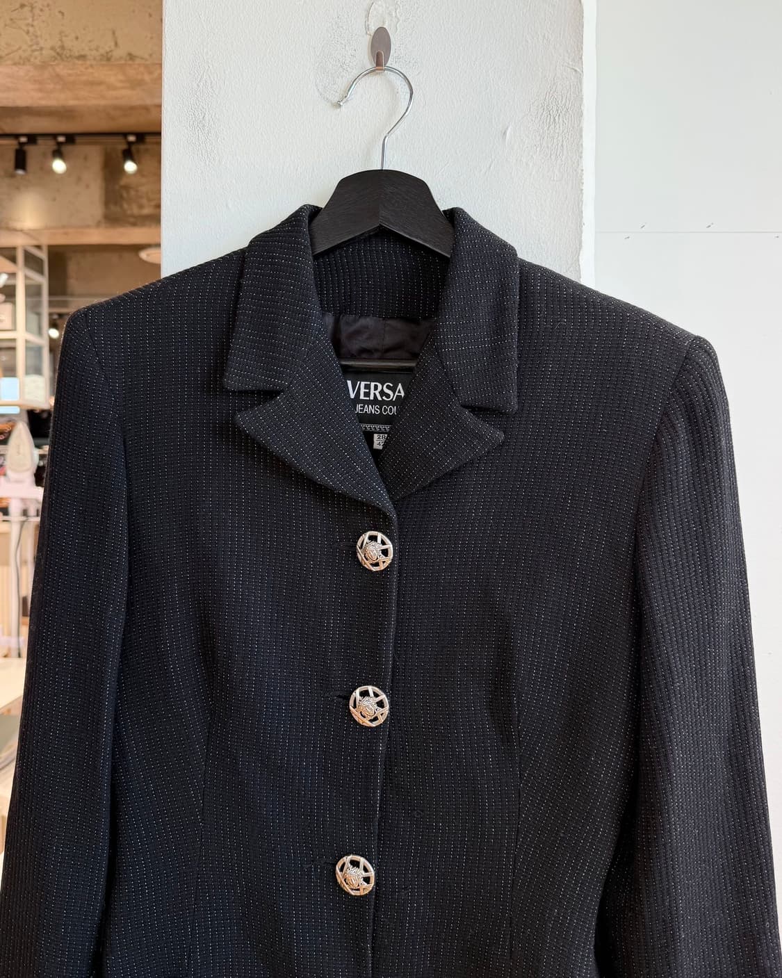 베르사체 진스 쿠튀르 블랙 4b 블레이저 자켓  상품이미지3