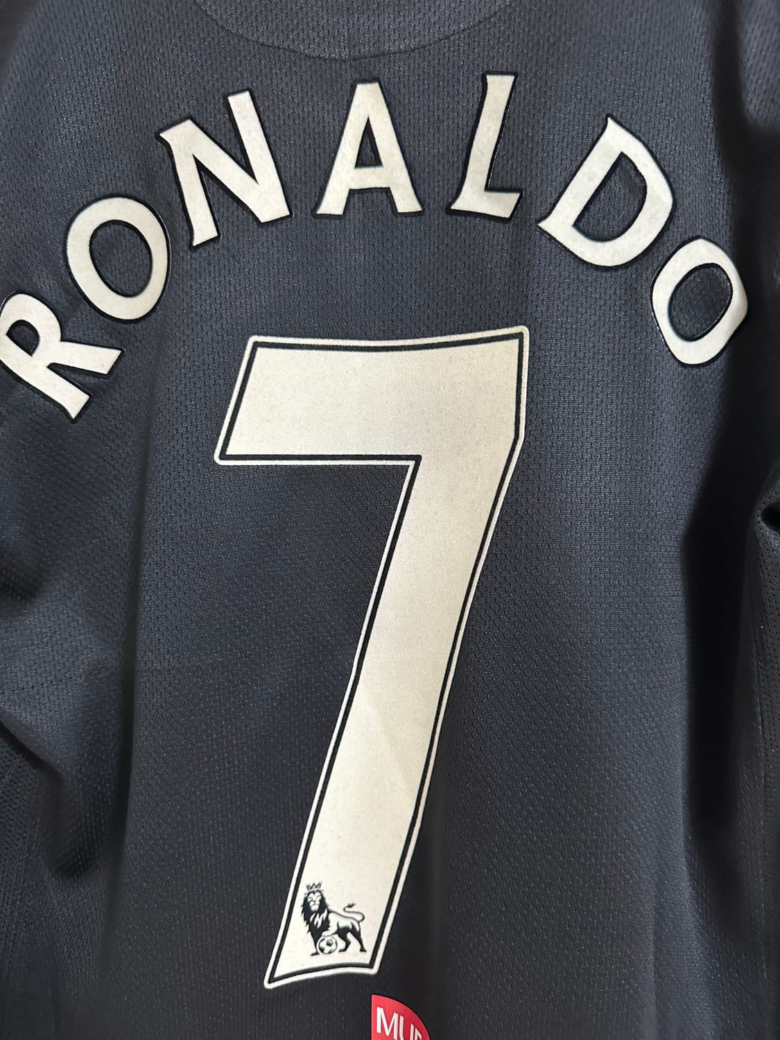 07-08 맨유 어웨이 호날두 (황금사자패치/M)올드래플/빈티지 상품이미지2