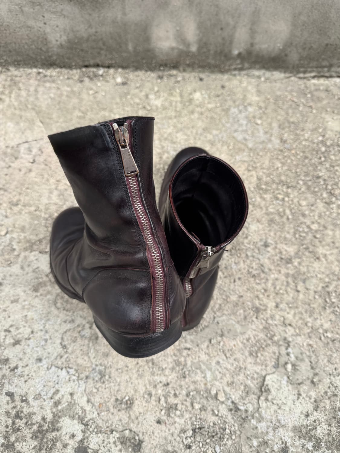 10sei0otto Back Zip Laeather Boots(41) 상품이미지5