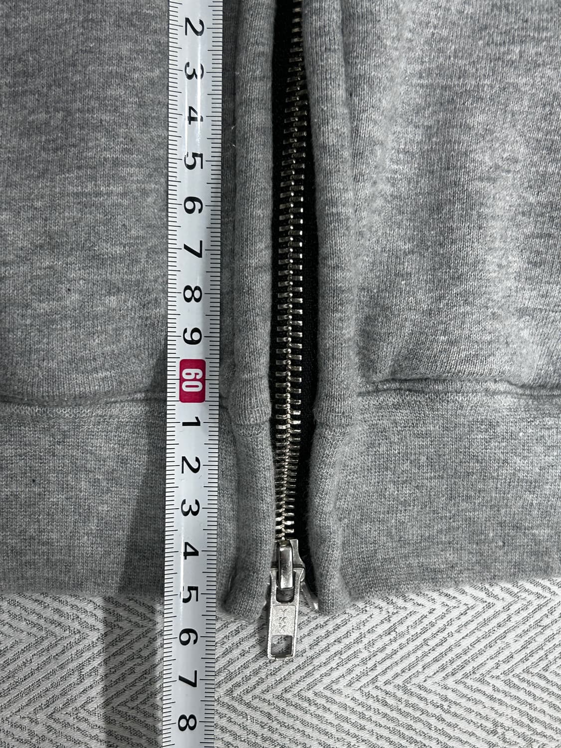 우알롱 그레이 후드집업 오버핏 M 상품이미지9