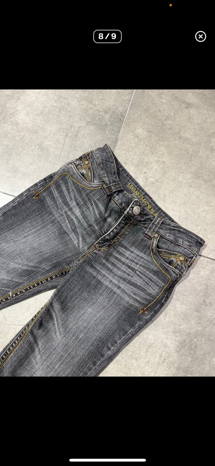 일본 빈티지 흑청 부츠컷 데님 상품이미지1