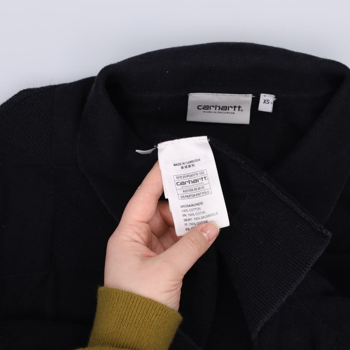 XS 칼하트 체커 폴로 반팔 카라티 0227M 상품이미지4