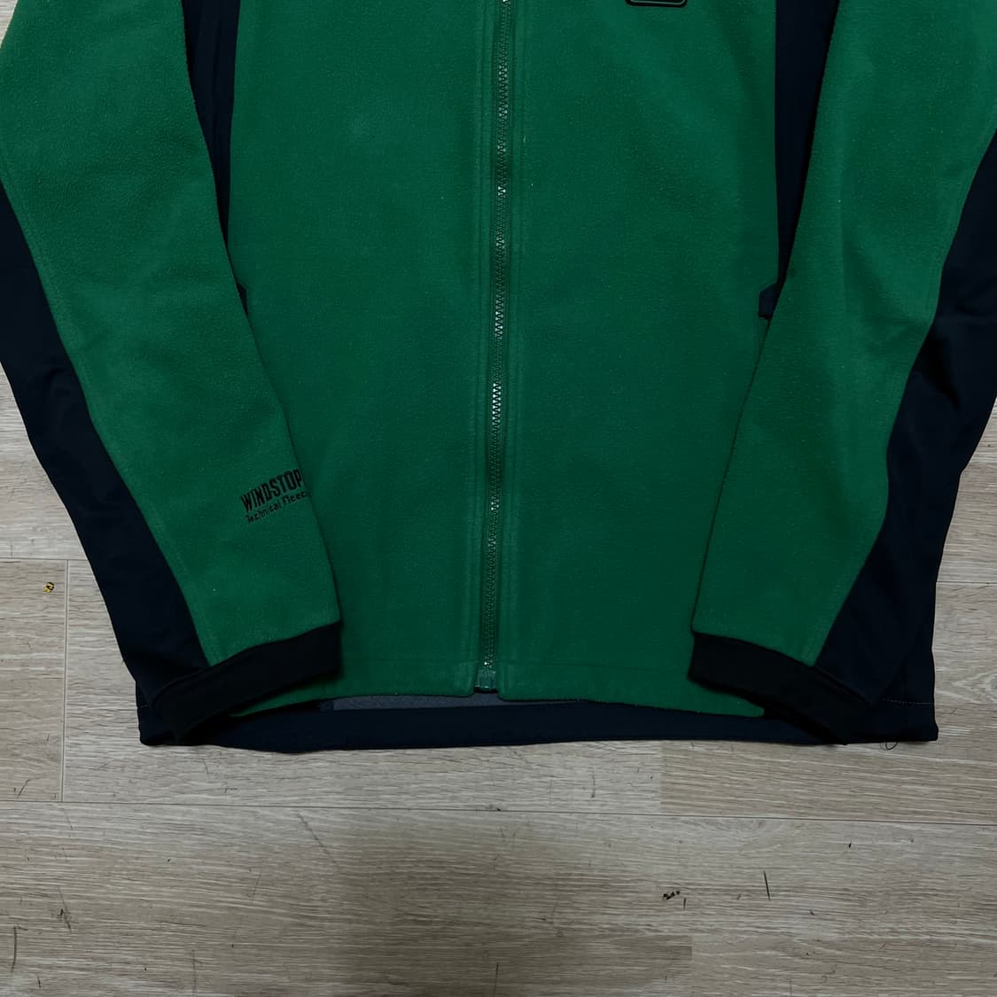 코오롱 윈드스토퍼 배색 플리스 후리스 자켓 [그린] M/95 상품이미지3