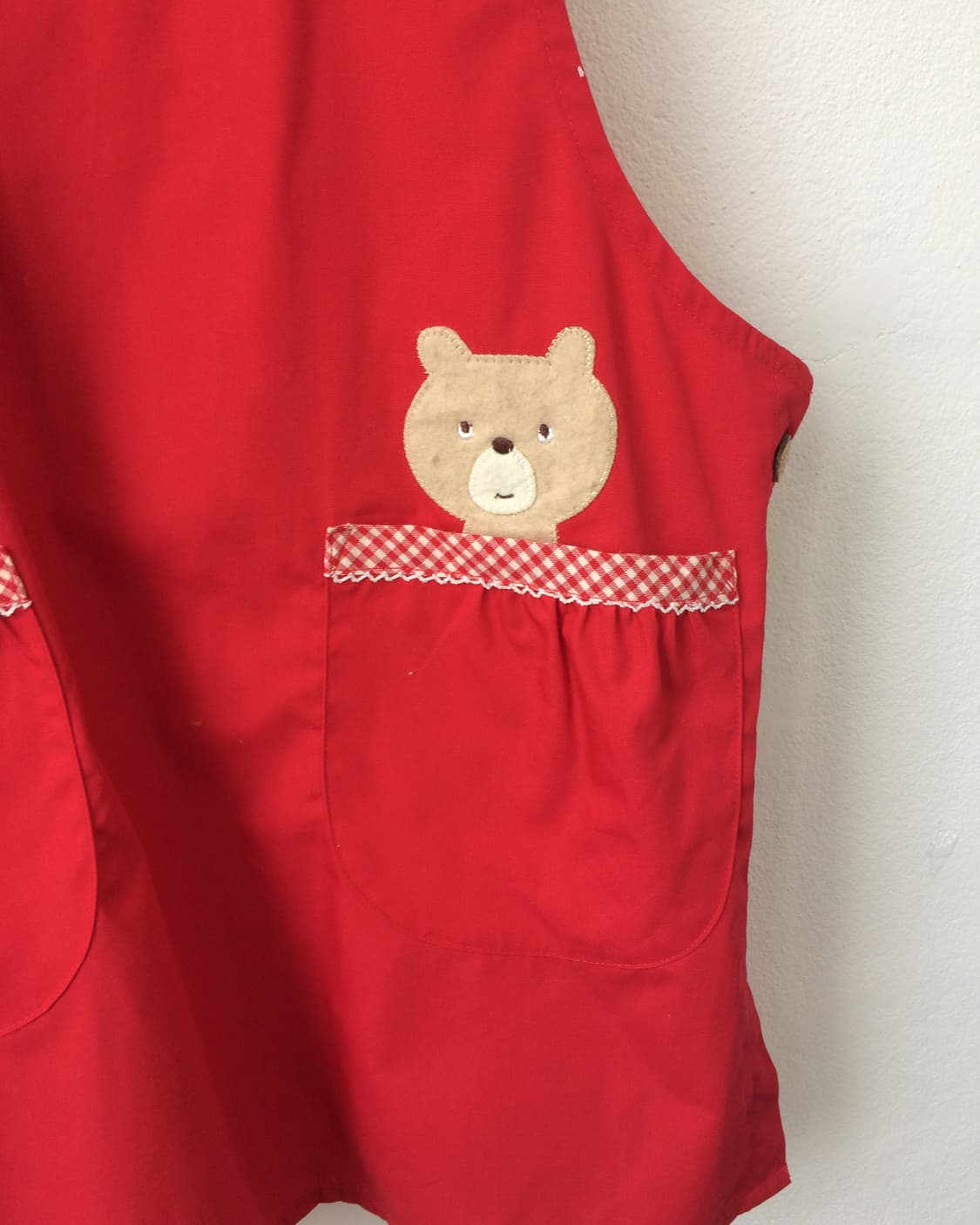 Bear apple point apron 상품이미지5