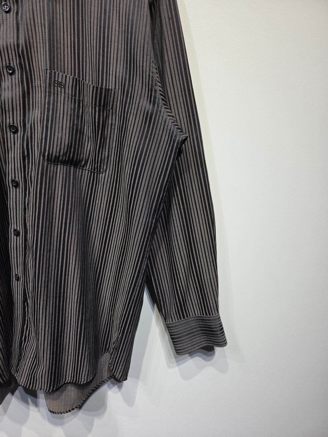 발렌시아가 파리 라이센스 빈티지 스트라이프 긴팔 셔츠 상품이미지5