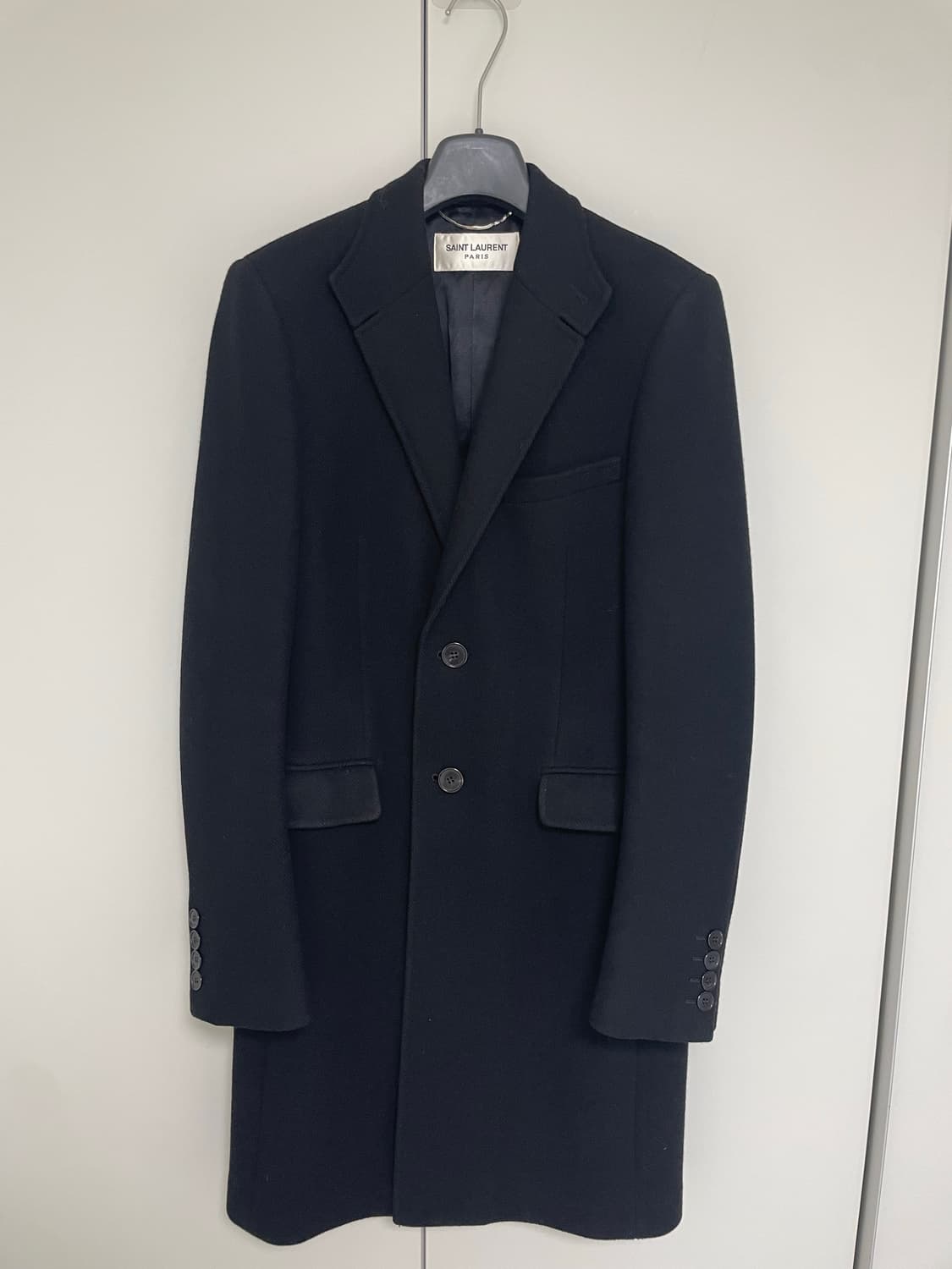 생로랑 15fw 레더카라 코트 hedi slimane 상품이미지1