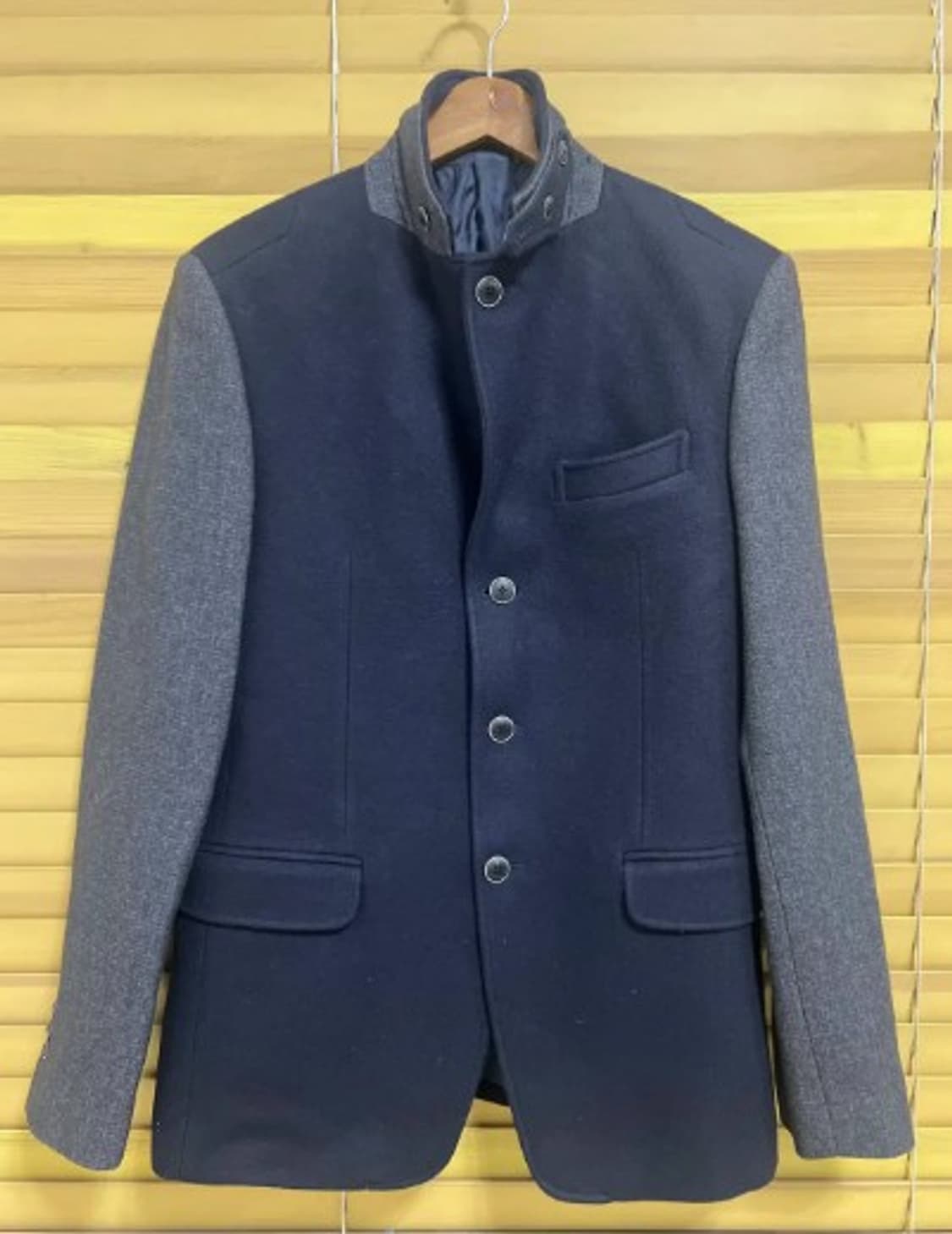 지오송지오 남성 네이비배색울자켓 105 상품이미지3
