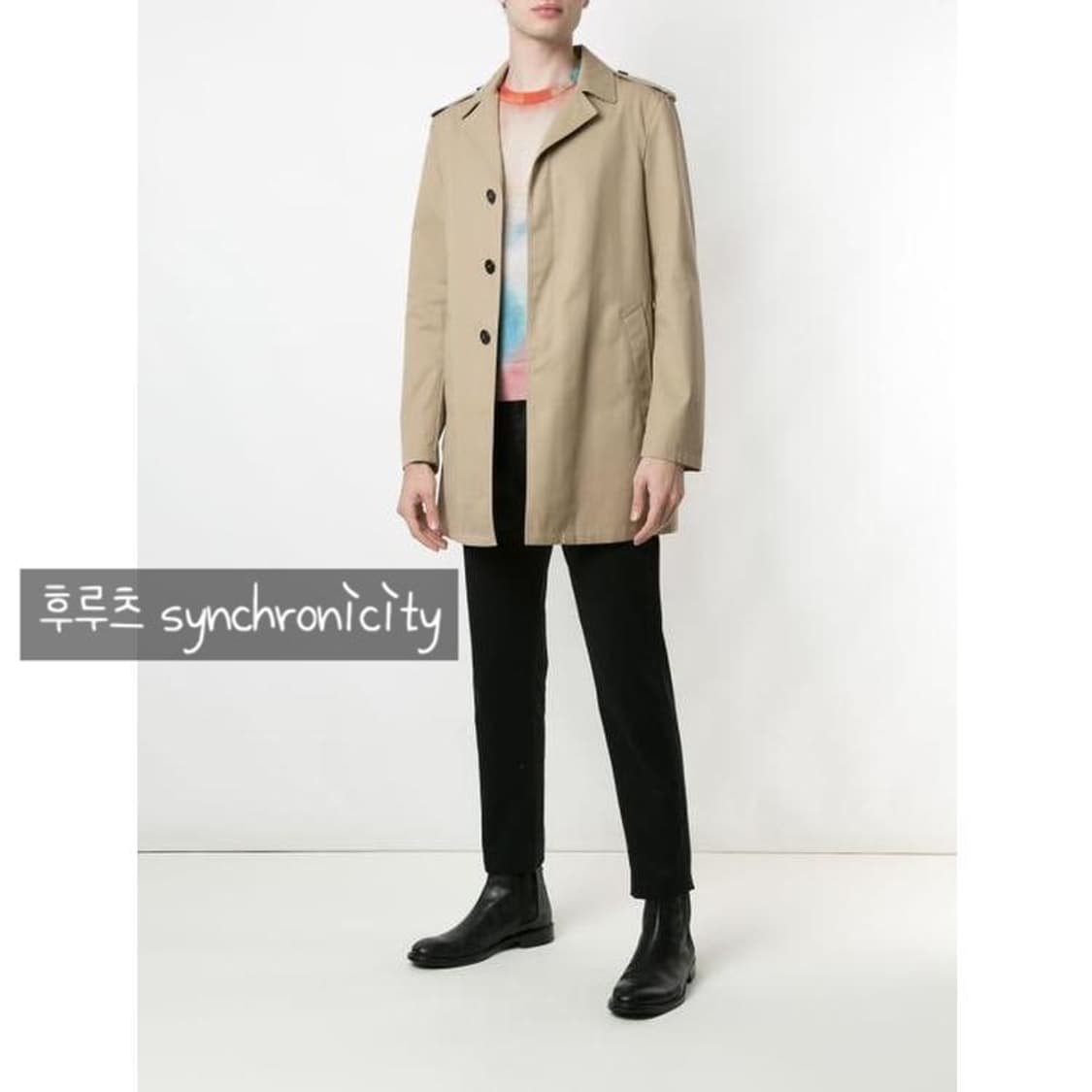 생로랑 싱글 트렌치 코트 48  상품이미지1