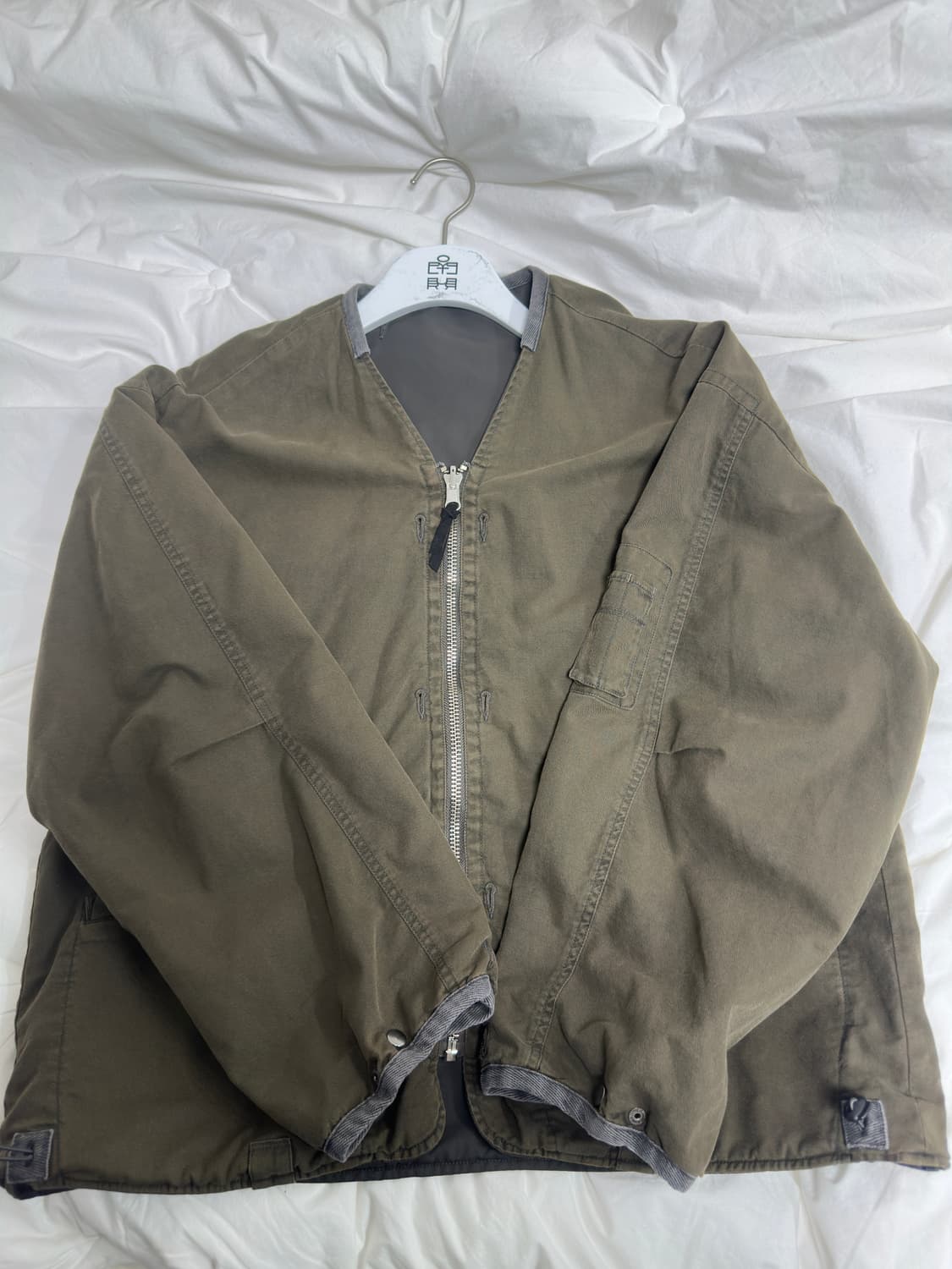 폴리테루 리버시블 라이너 자켓 올리브 그레이 + 올리브 상품이미지3