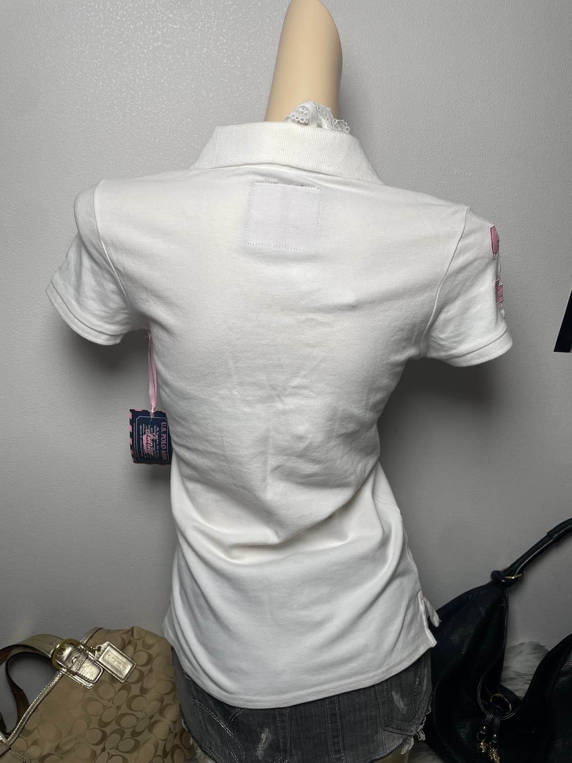 US polo assn 핑크 카라티 상품이미지3