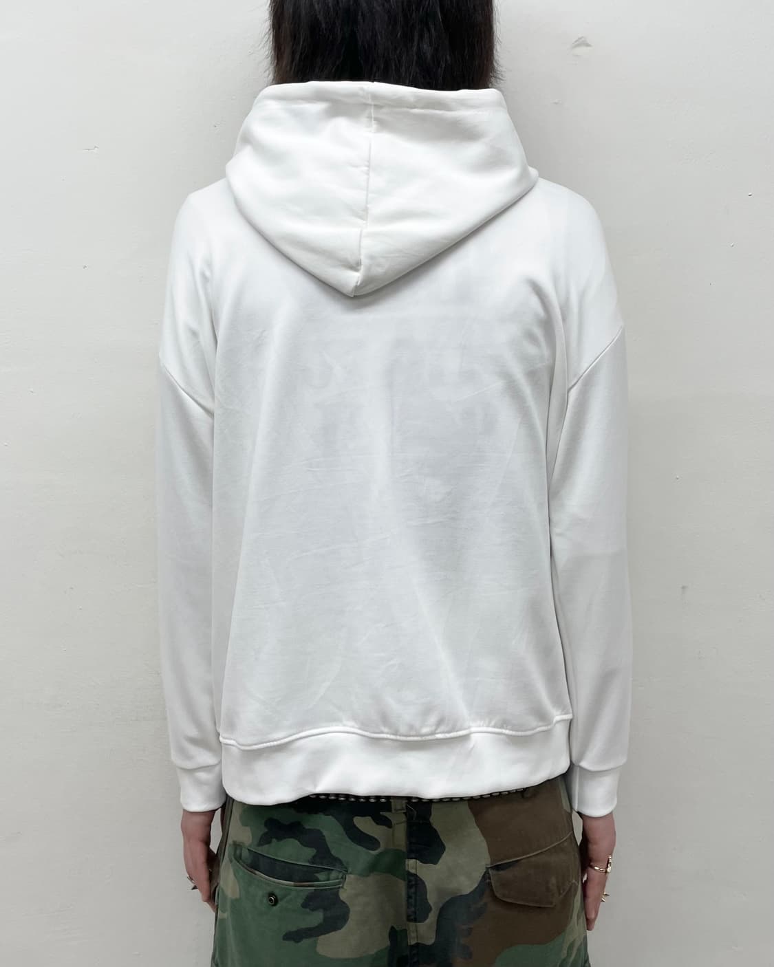 Red lettering white cutie hooded zip-up 상품이미지2