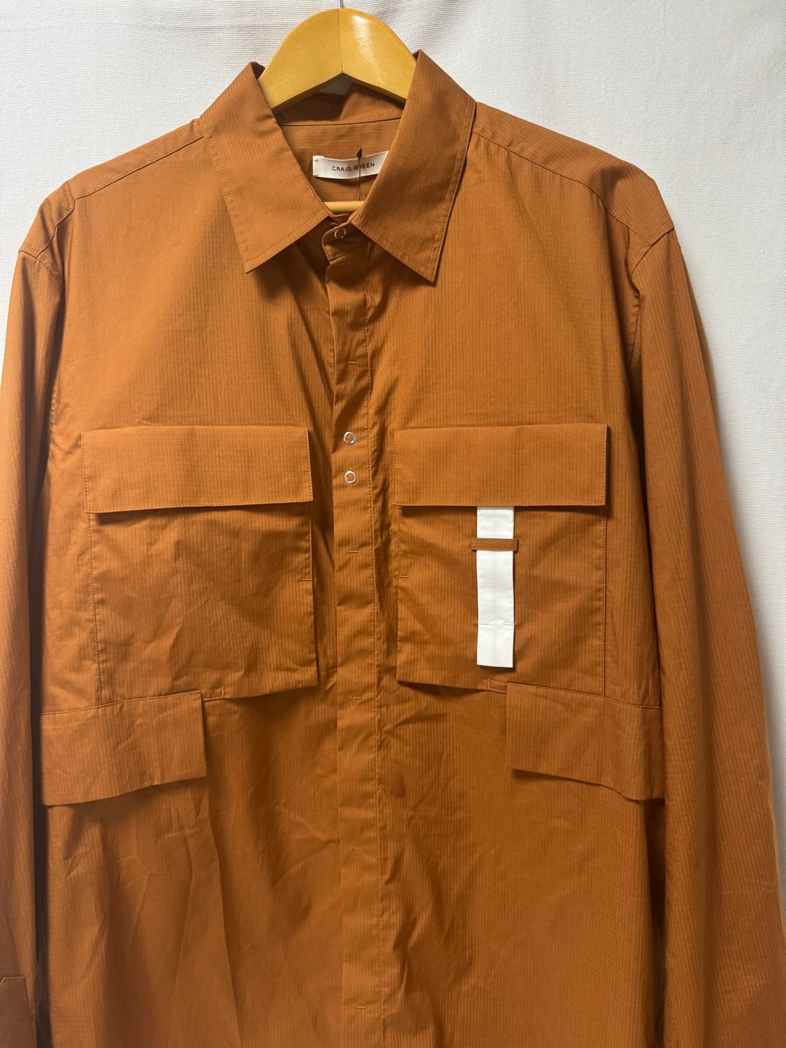 크레이그그린 패치포켓 코튼 립스탑 셔츠 L 상품이미지4