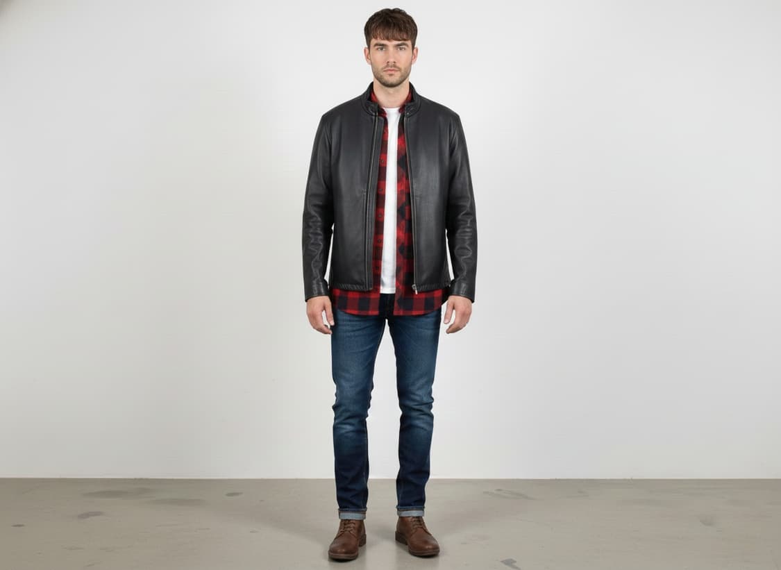 BANANA REPUBLIC 프리미엄 천연 양가죽 싱글 라이더 자켓 상품이미지1