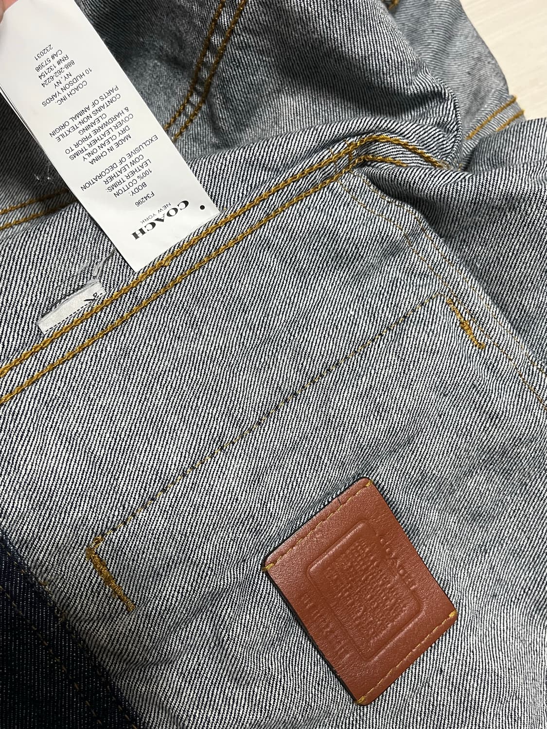 코치 데님 자켓 (정품 / 여성용) 상품이미지7