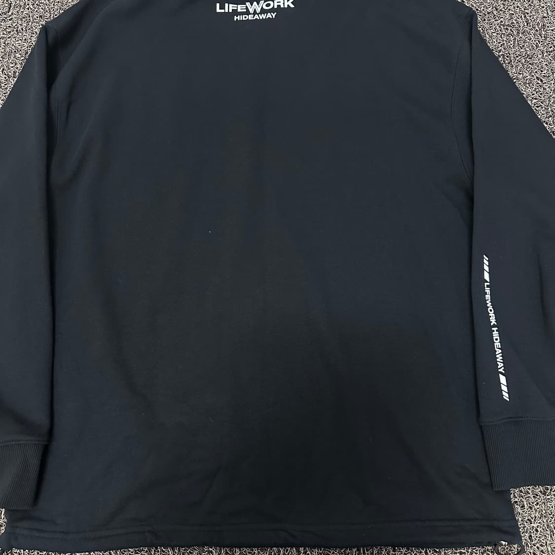 라이프워크 맨투맨 블랙 M 상품이미지7