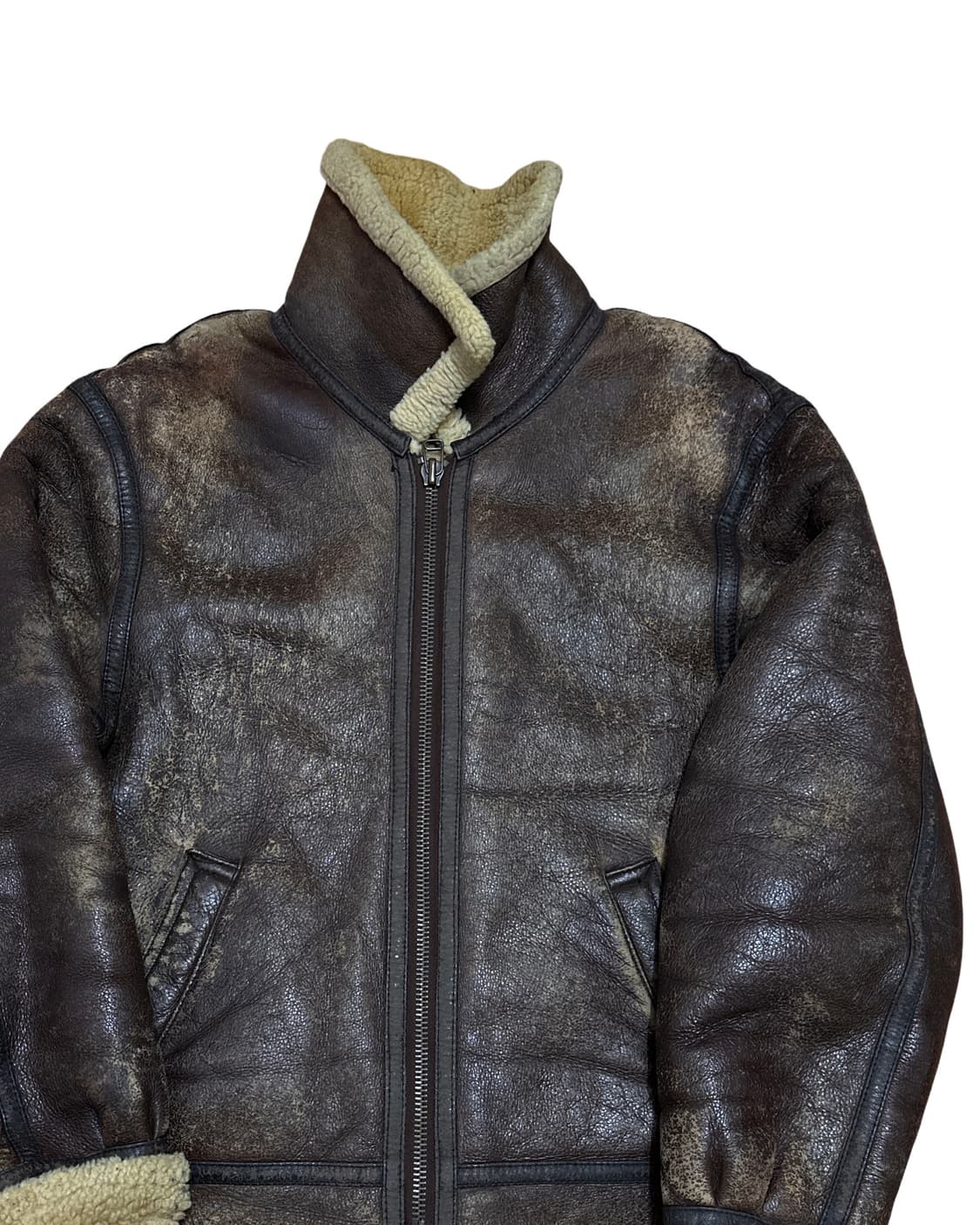 제펜 빈티지 B-3 양가죽 무스탕 자켓 상품이미지4