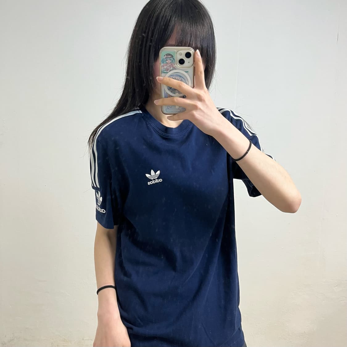 Adidas navy Firebird short sleeve 상품이미지1