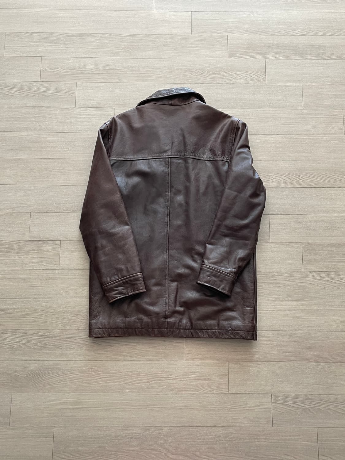 90s 올드갭 레더 카코트 브라운 gap carcoat 상품이미지2