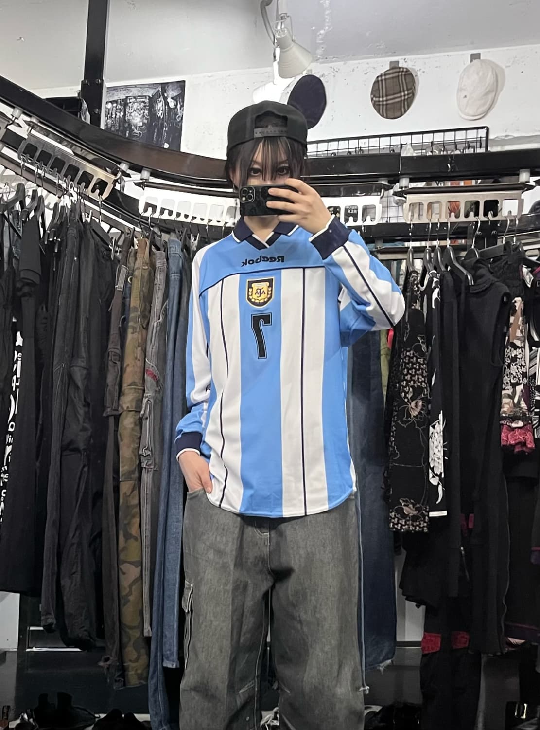 99-00 Reebok Argentina Home Long Sleeve 상품이미지1