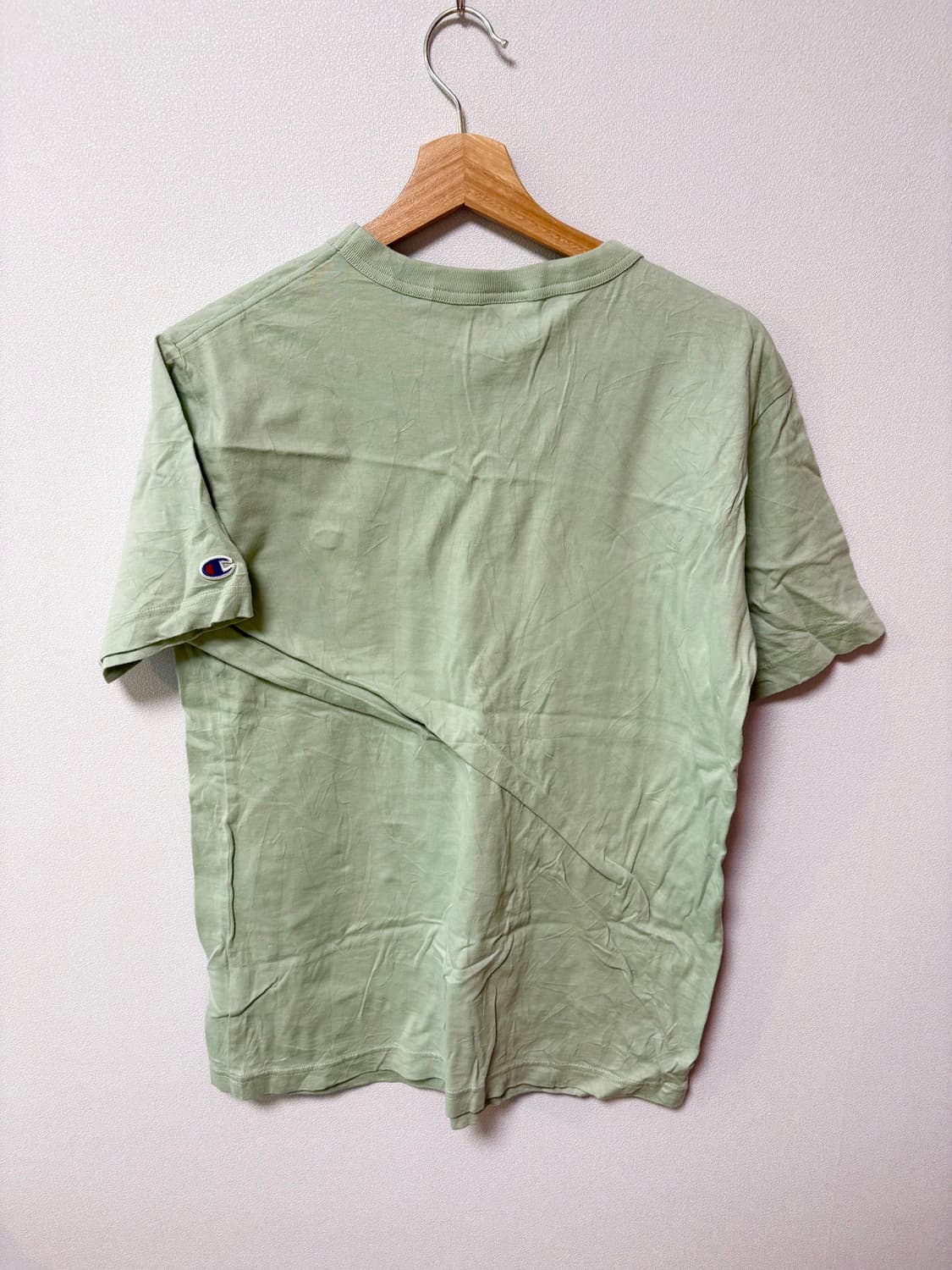 챔피온 그린 일본 빈티지 반팔 티셔츠 상품이미지2