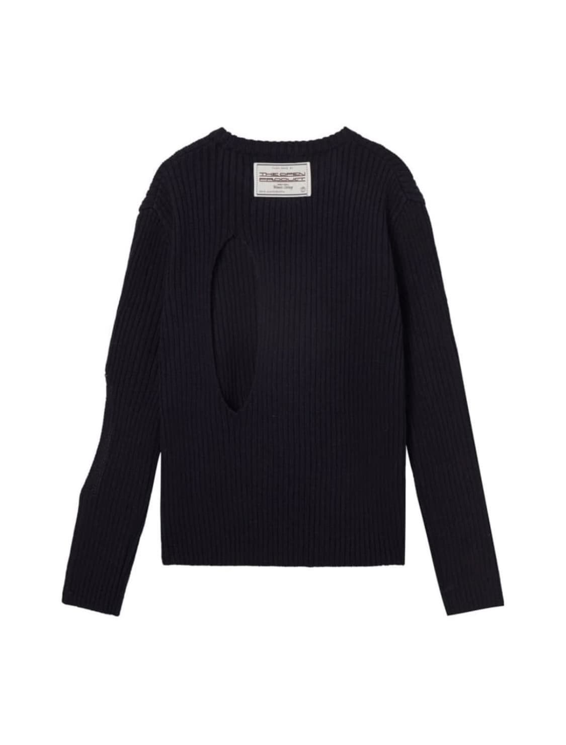 더오픈프로덕트 컷아웃니트 네이비 상품이미지3