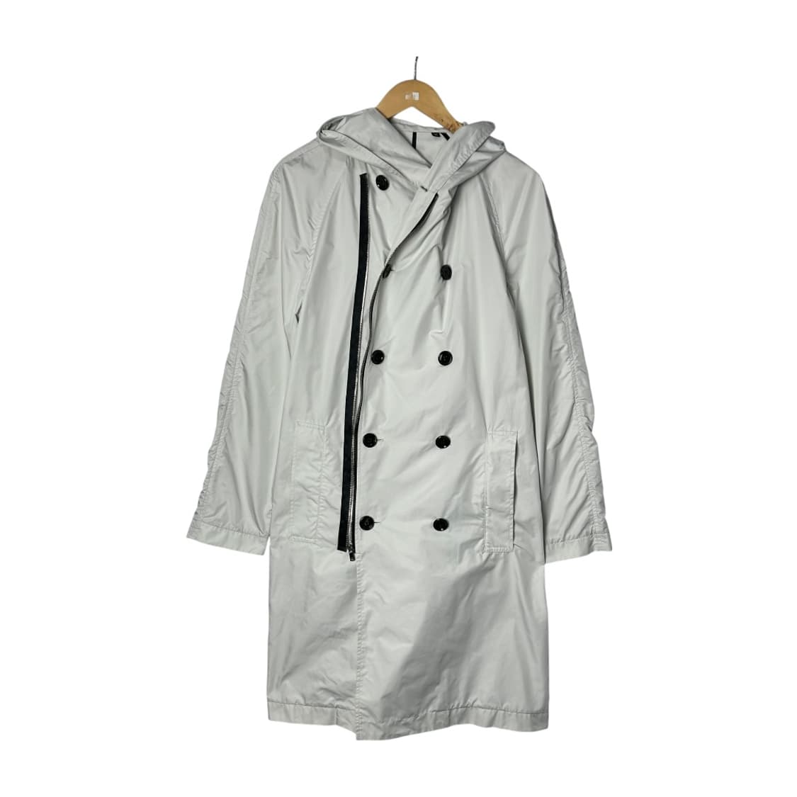 [KNOTT] 크노트 더블버튼 후드 레인코트 상품이미지1