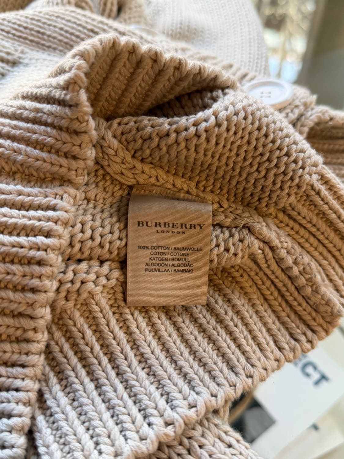 버버리 니트 롱가디건 66~77 상품이미지6