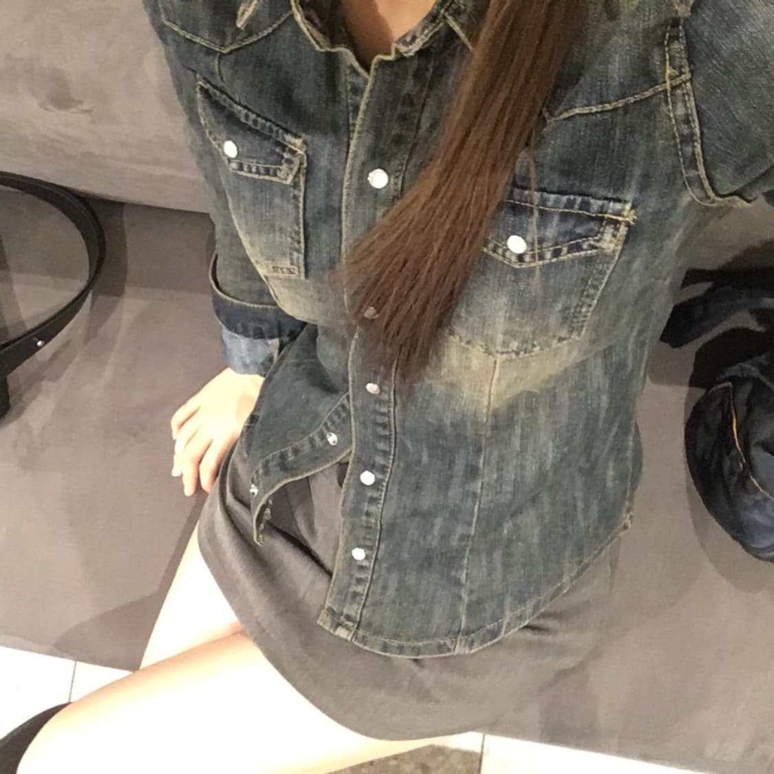 teen denim shirts 상품이미지2
