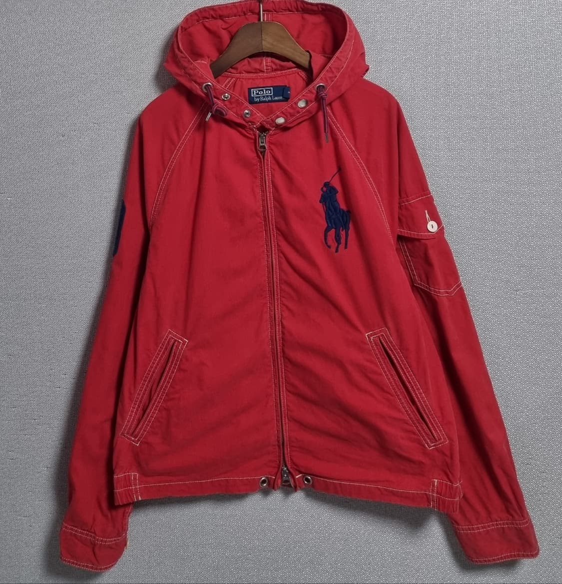 실측 M (66) 폴로랄프로렌 빈티지 레드 자켓 상품이미지1