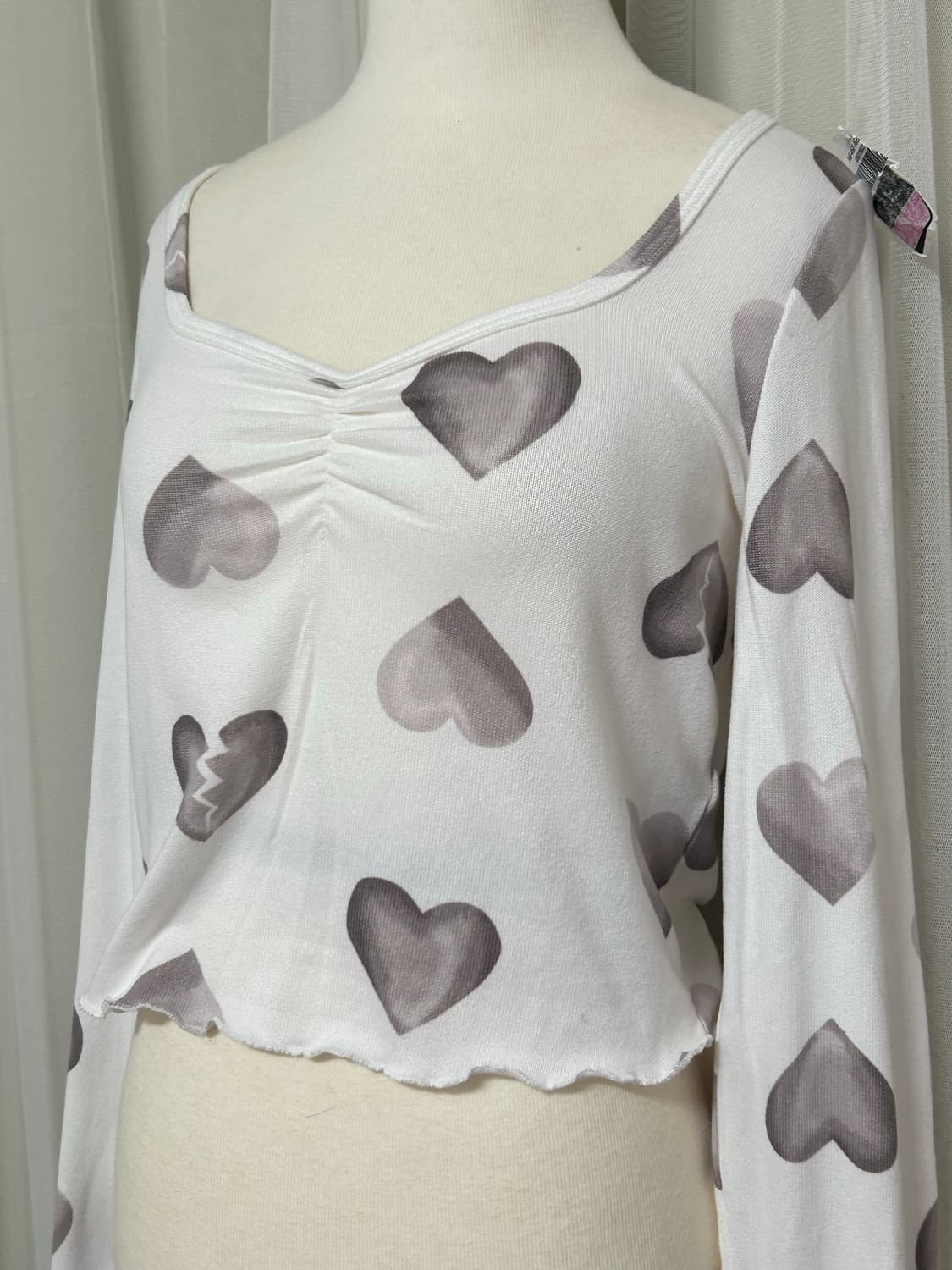 Gilly hicks 하트도트 크롭탑 상품이미지2