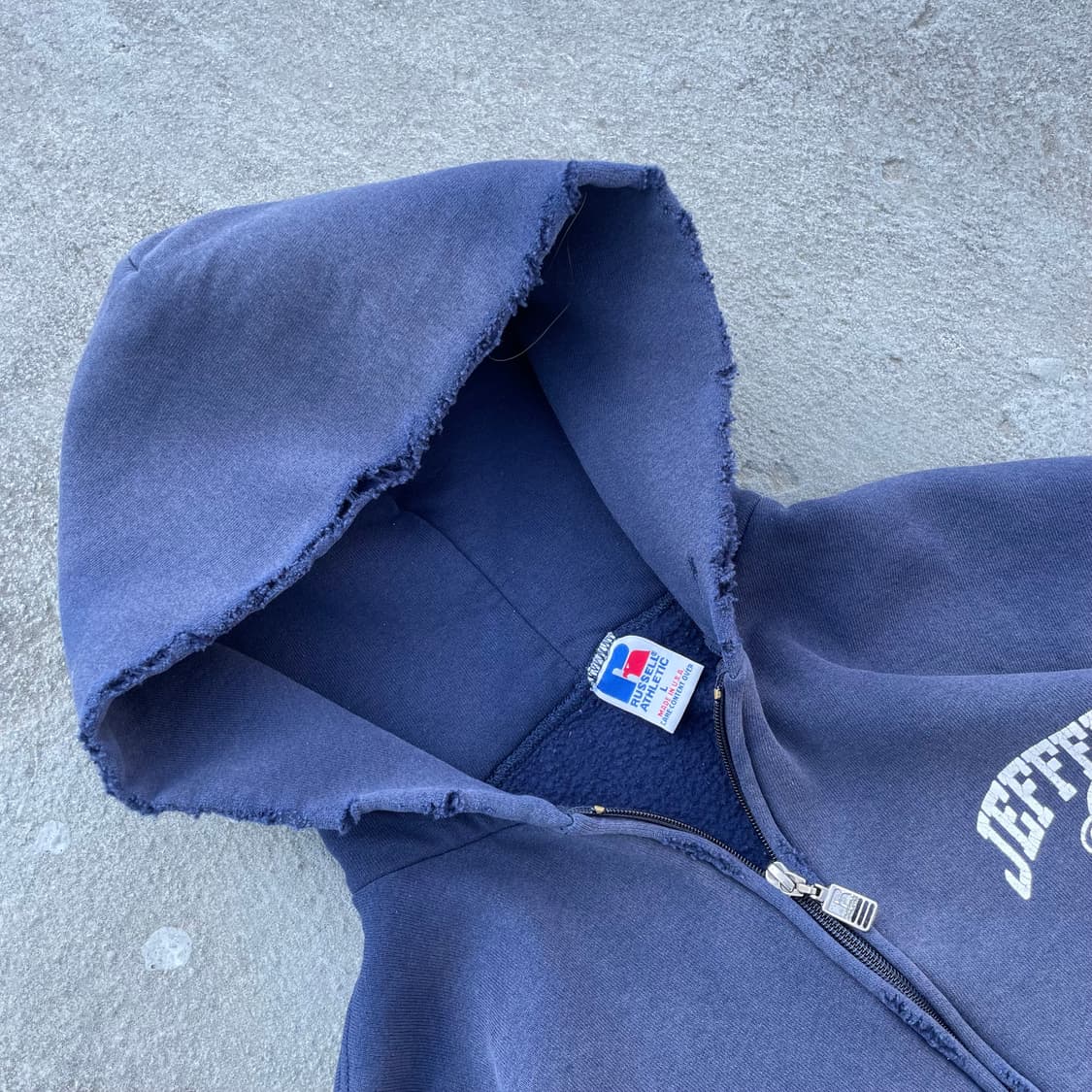 러셀 90s 썬 페이드 디스트레스드 후드집업  상품이미지5