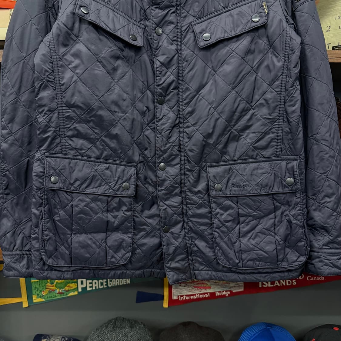 바버 인터네셔널 아리엘 폴라 퀼팅 자켓 상품이미지5