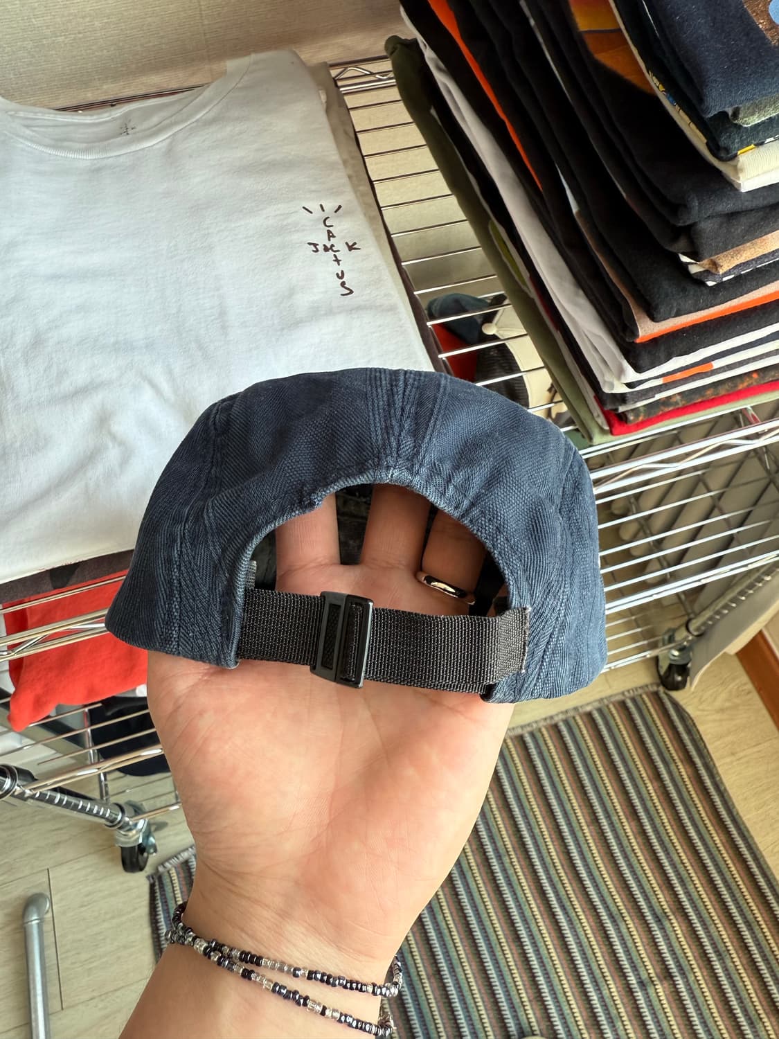 슈프림 워시드 네이비 캠프캡 상품이미지3