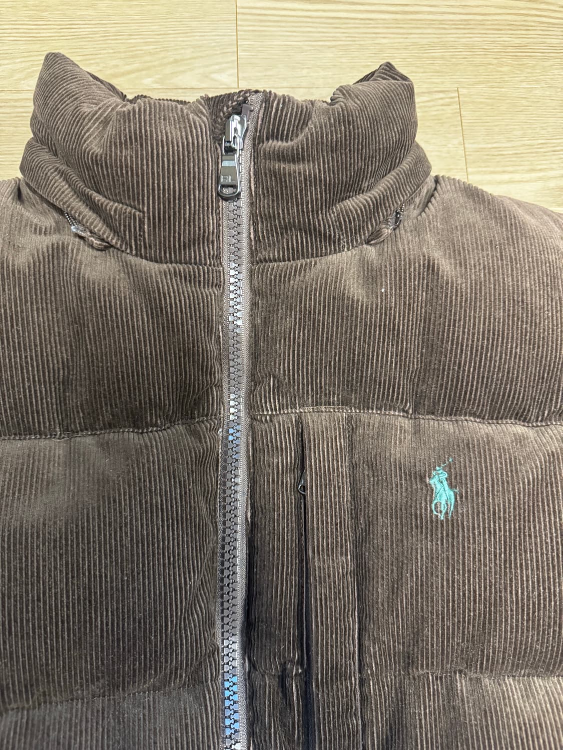 폴로 랄프로렌 코듀로이 패딩 브라운 L 상품이미지3