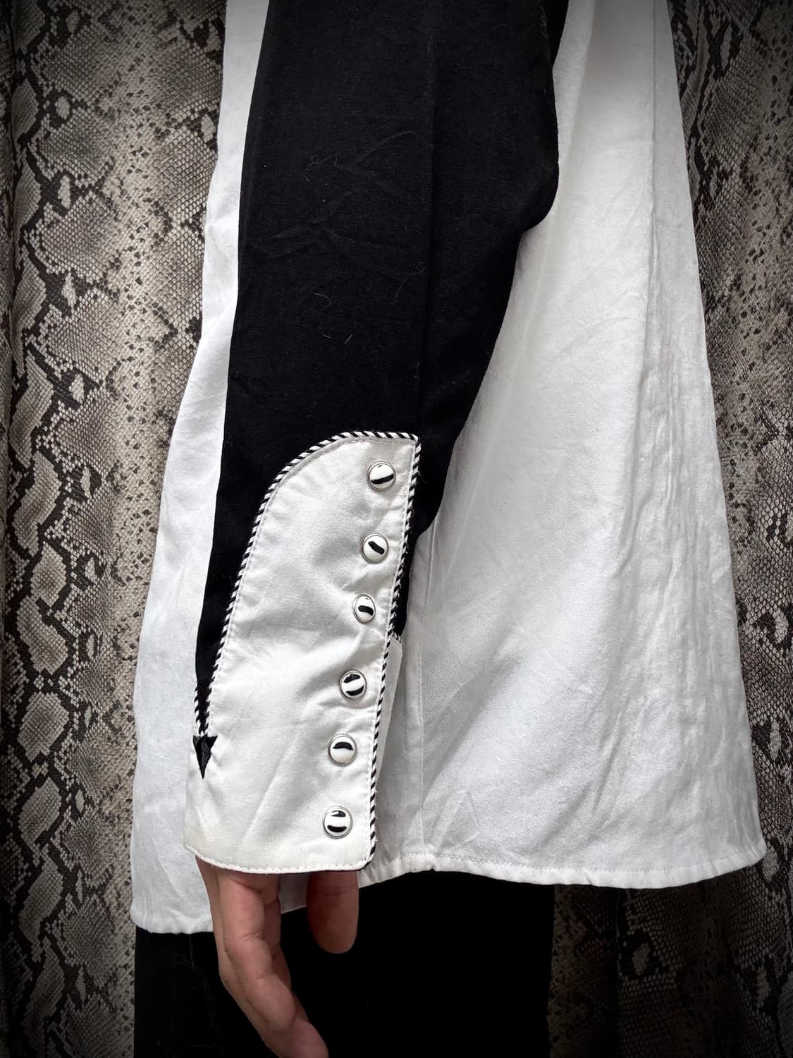 [Western]Black&White Western Over-Fit Sh 상품이미지3