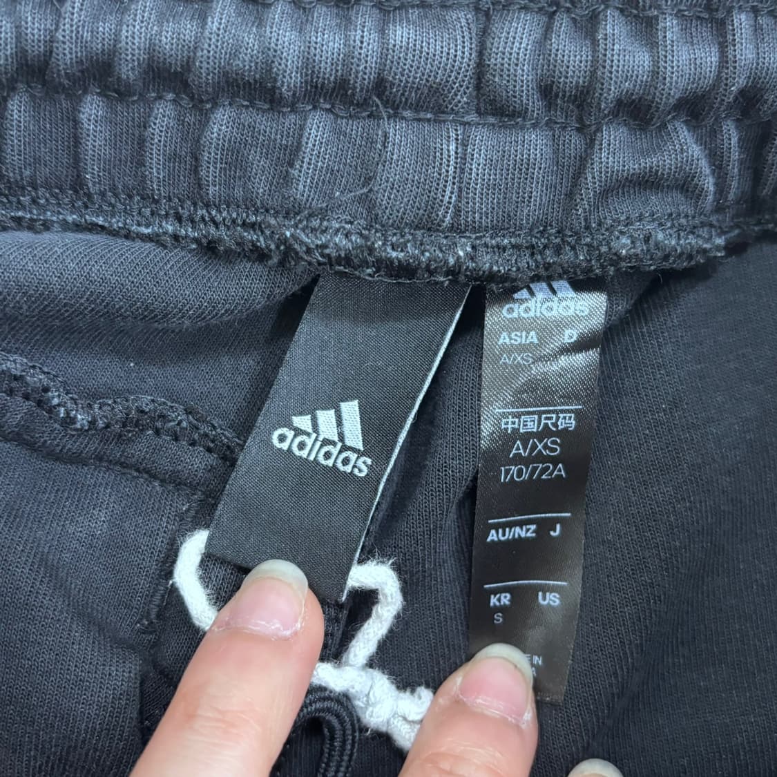 S 아디다스 블랙 트레이닝 조거 팬츠 0327E 상품이미지3