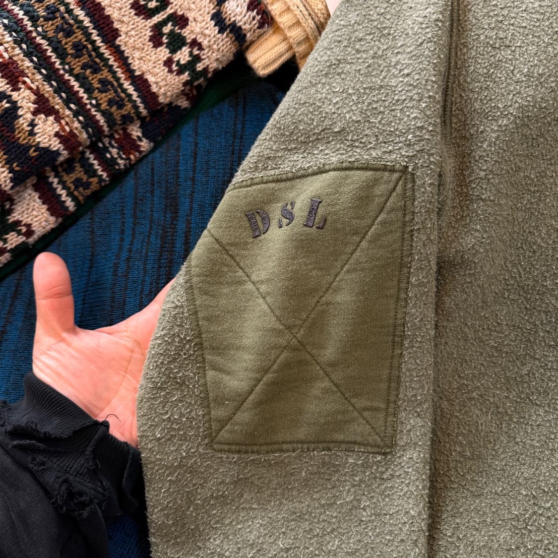 90S 디젤 밀리터리 리버서블 스웻셔츠 이탈리아생산 상품이미지2