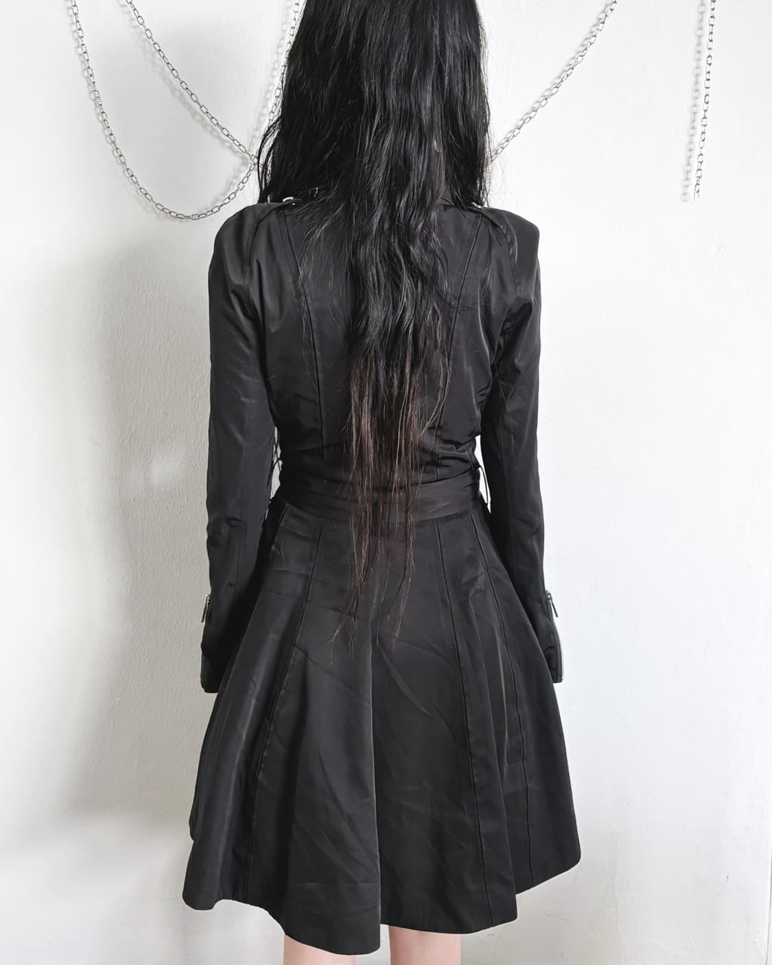 a/x 아르마니 사선지퍼 하이넥 코트 상품이미지5