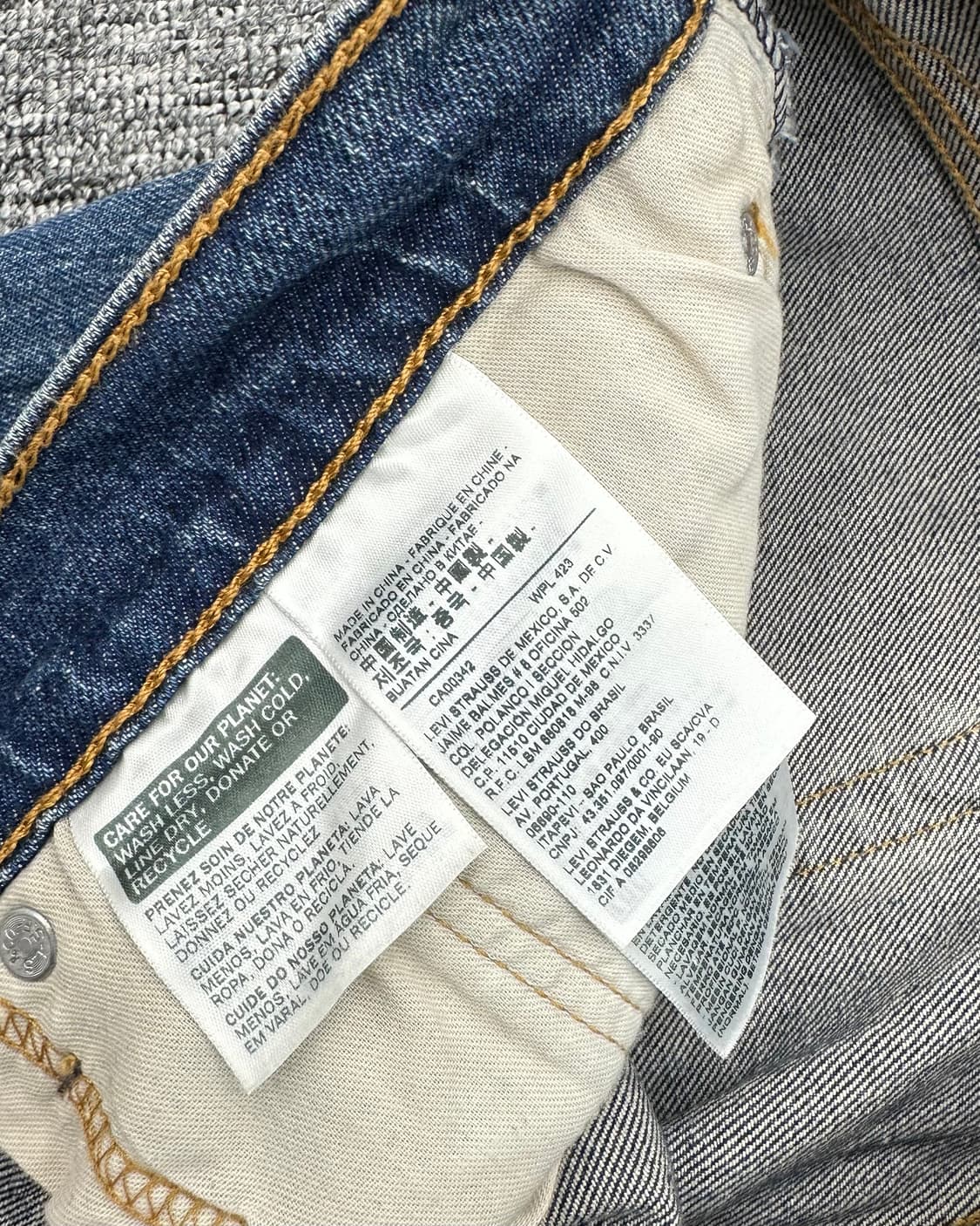 (허단49)00'S 리바이스 505 워싱데님-M1208 상품이미지3